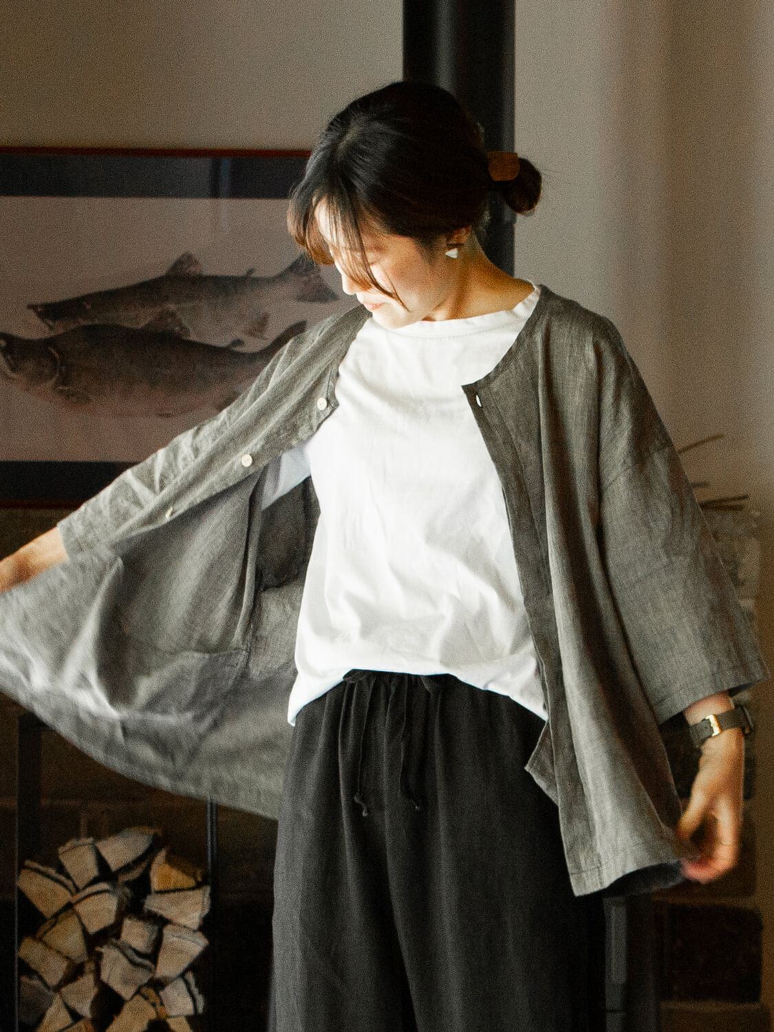 縁日 ダボシャツ DABO SHIRT 麻