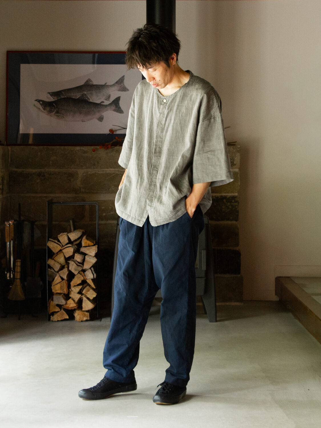 縁日 ダボシャツ DABO SHIRT 麻