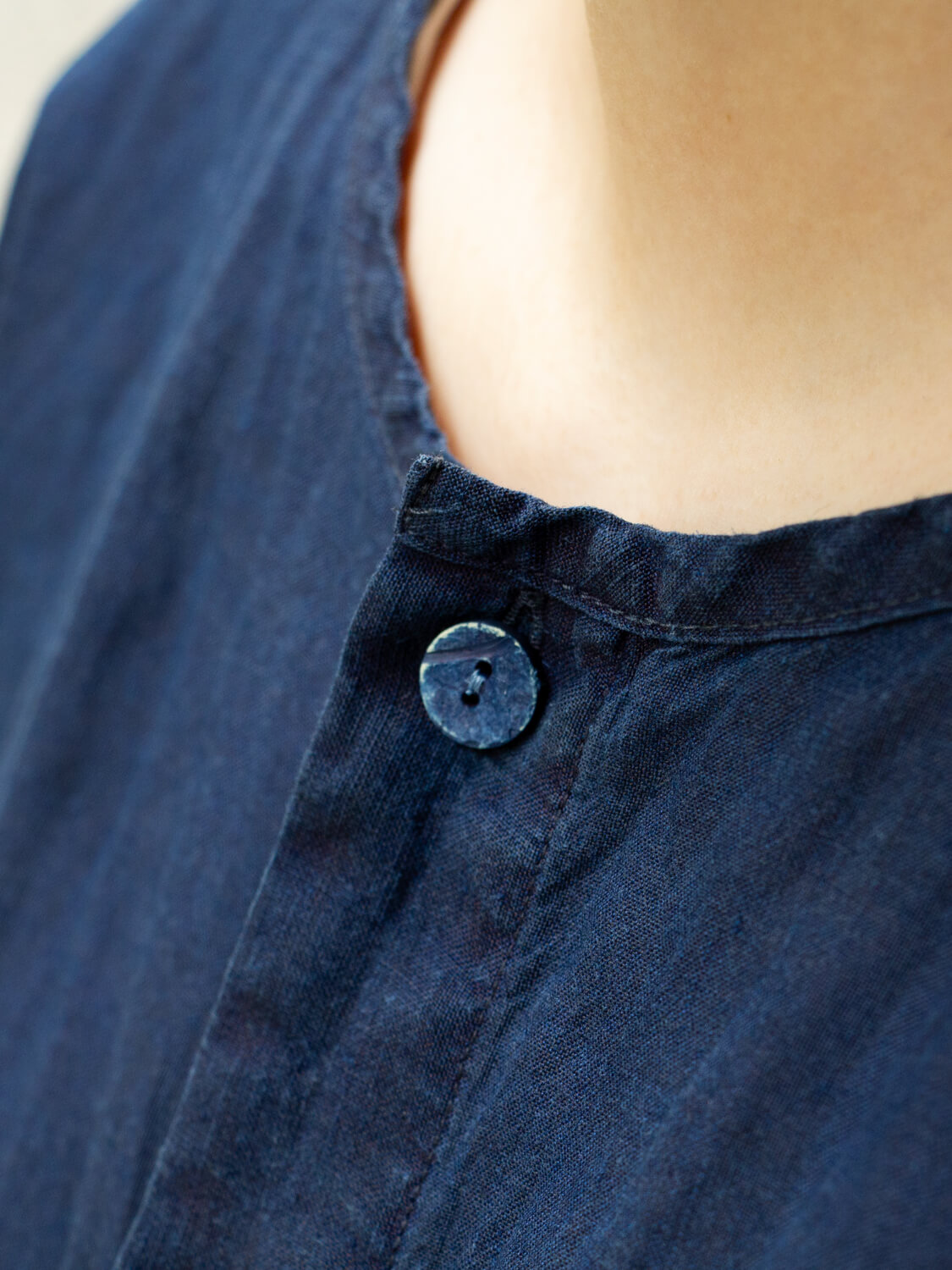 縁日　ダボシャツ　DABO SHIRT indigo 麻 