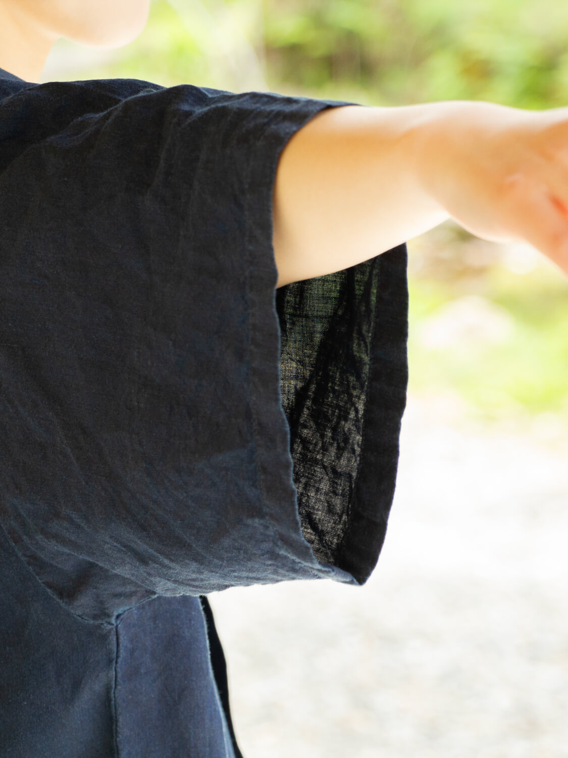 縁日　ダボシャツ　DABO SHIRT indigo 麻 