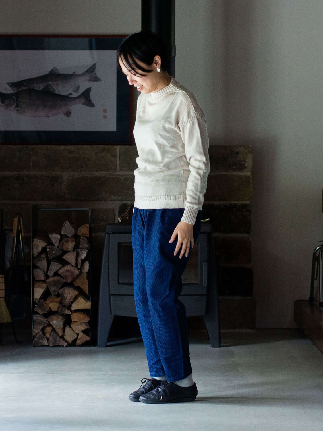 縁日 Indigo sashiko SAPPAKAMA（インディゴ刺子さっぱかま）