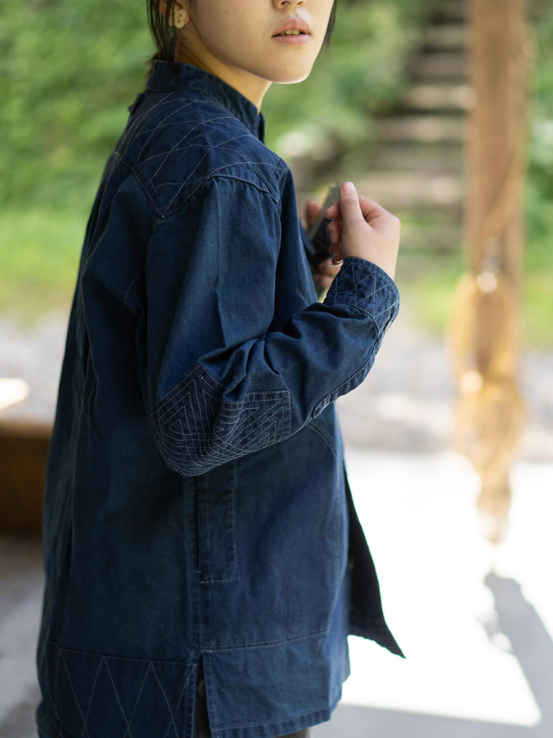 縁日 indigo YAMA SHIRT(インディゴ山シャツ)