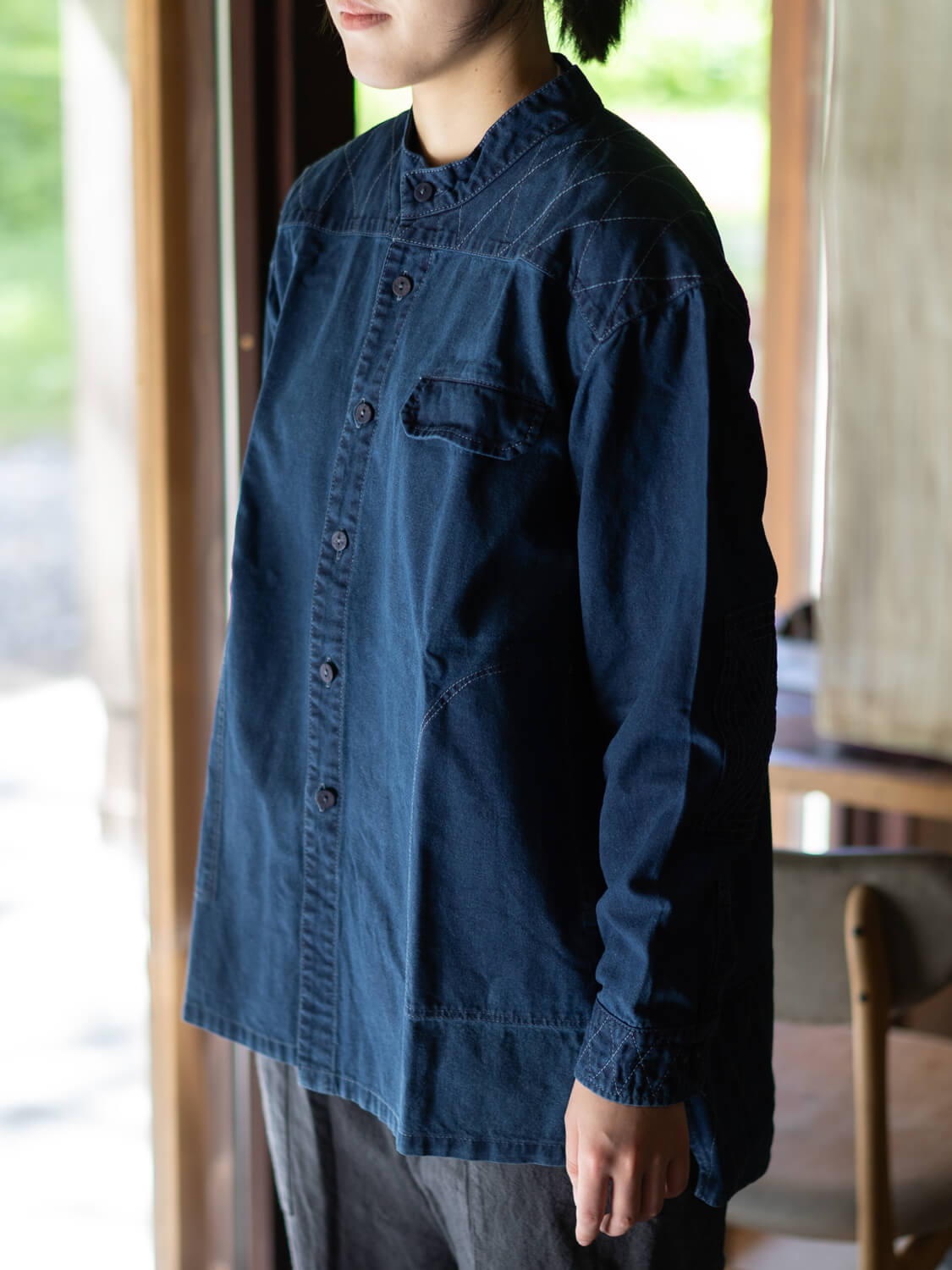 縁日 indigo YAMA SHIRT(インディゴ山シャツ)
