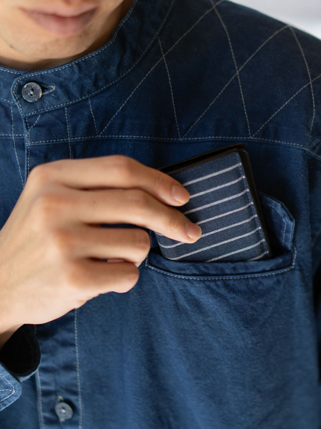 縁日 indigo YAMA SHIRT(インディゴ山シャツ)