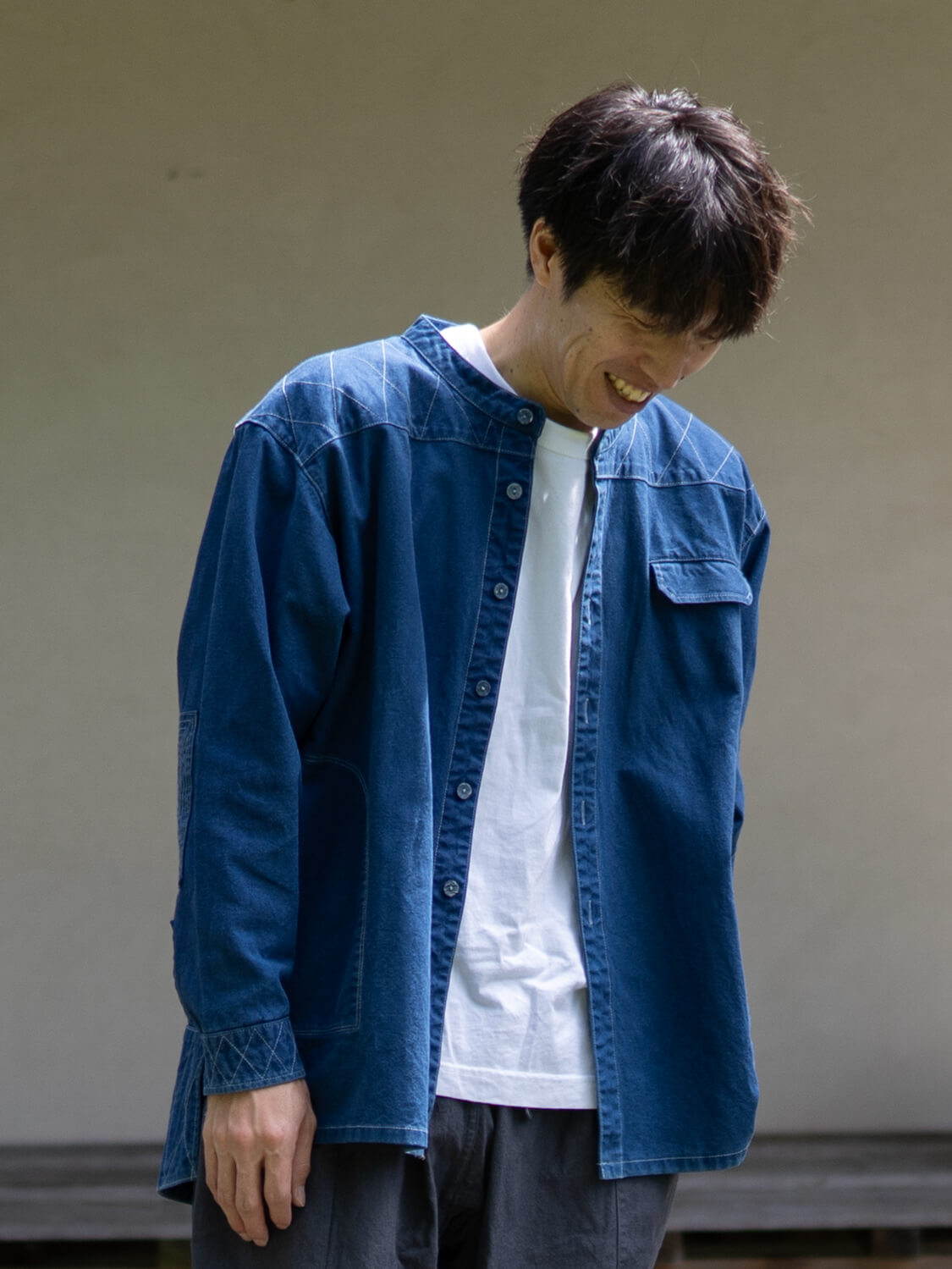 縁日 indigo YAMA SHIRT(インディゴ山シャツ)