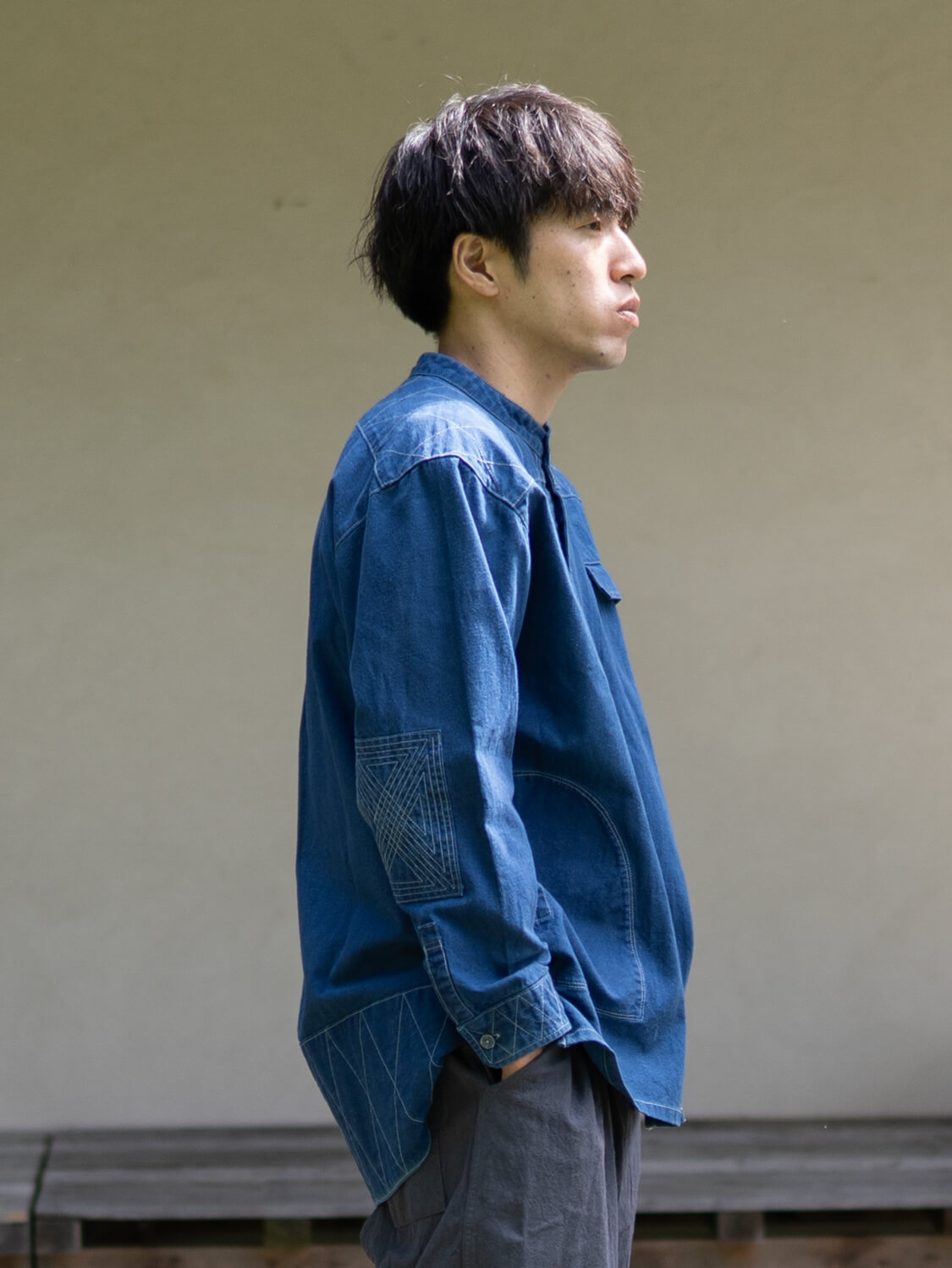 縁日 indigo YAMA SHIRT(インディゴ山シャツ)