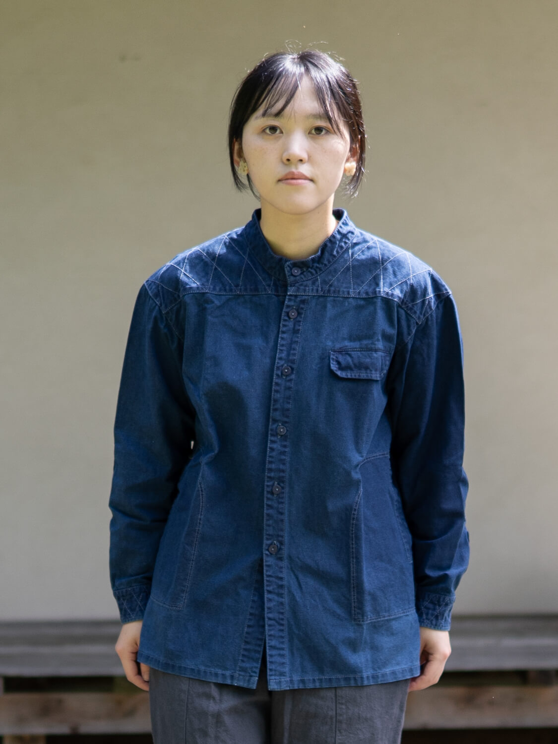縁日 indigo YAMA SHIRT(インディゴ山シャツ)
