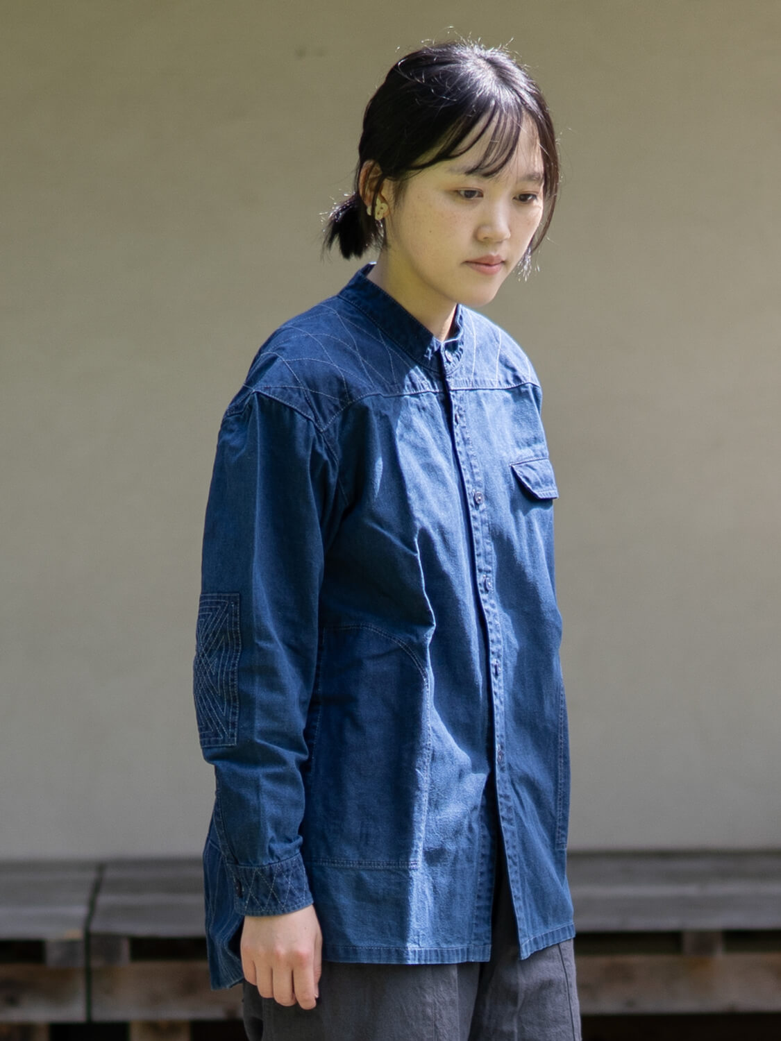縁日 indigo YAMA SHIRT(インディゴ山シャツ)