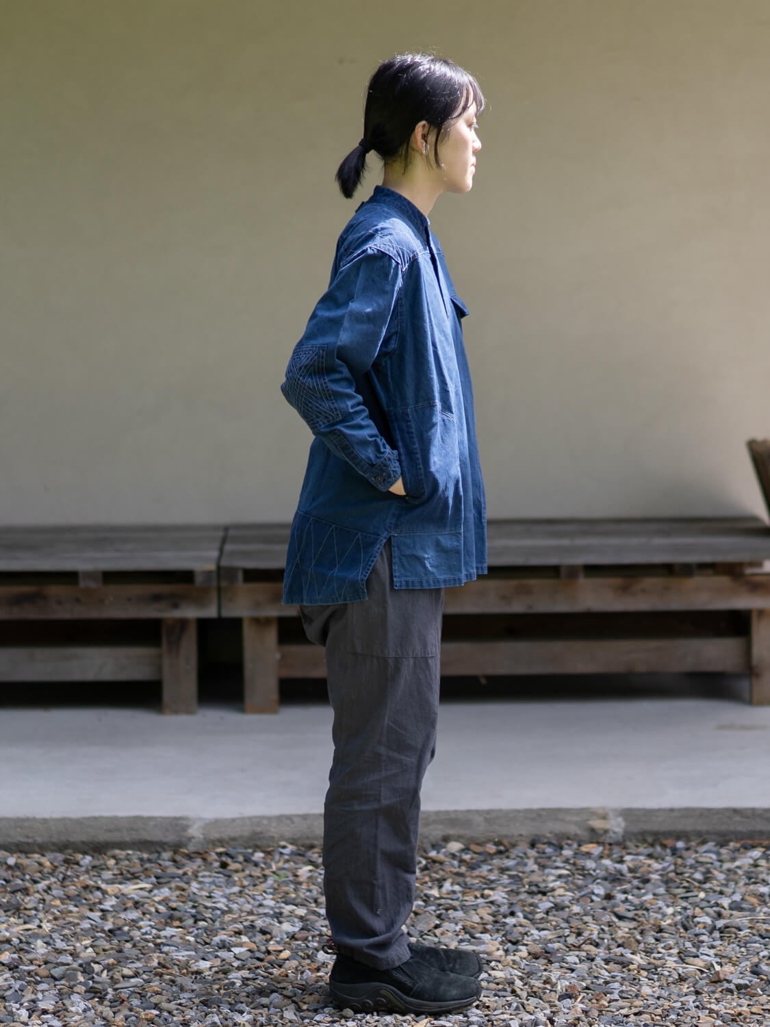 縁日 indigo YAMA SHIRT(インディゴ山シャツ)