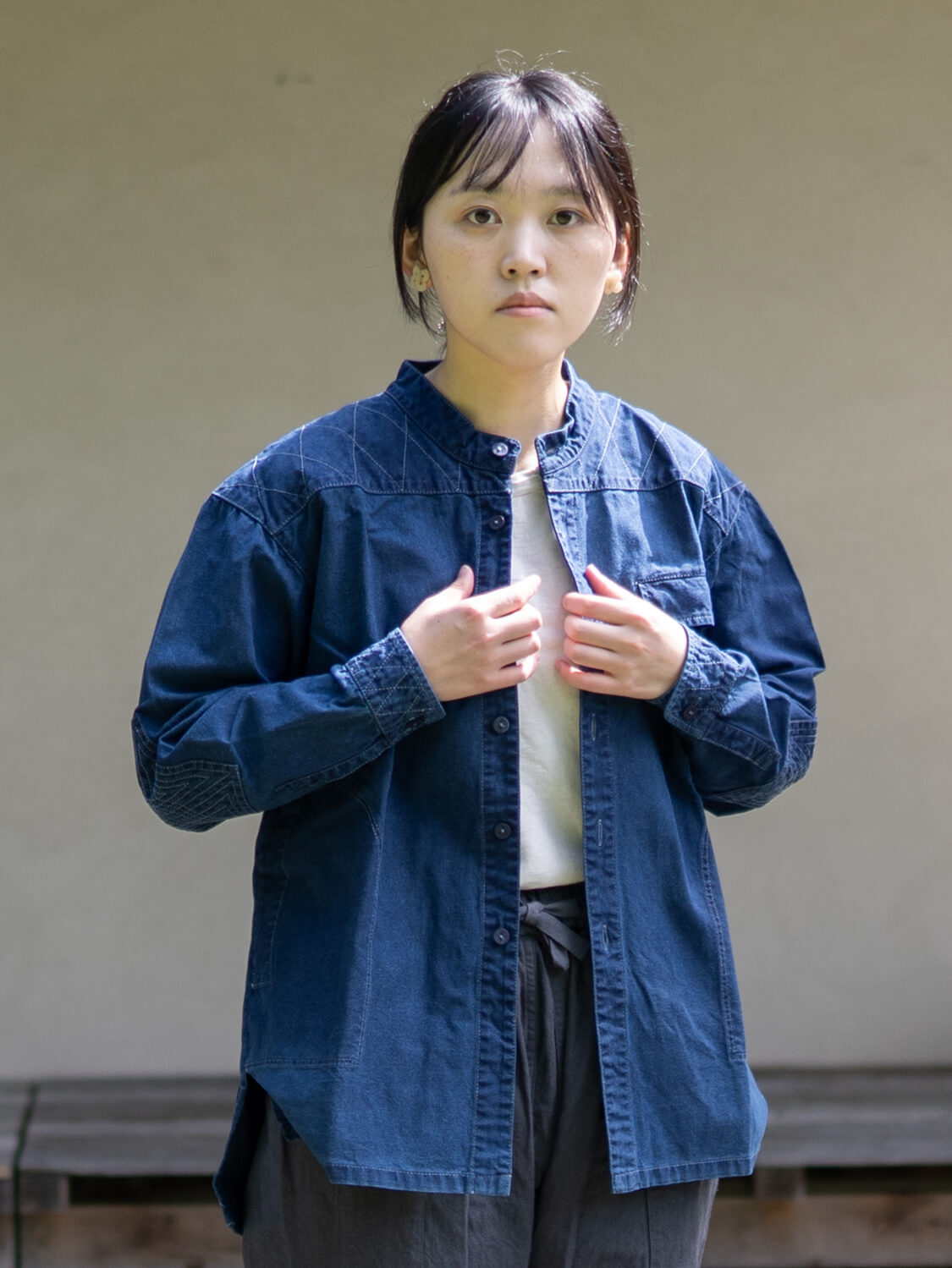 縁日 indigo YAMA SHIRT(インディゴ山シャツ)