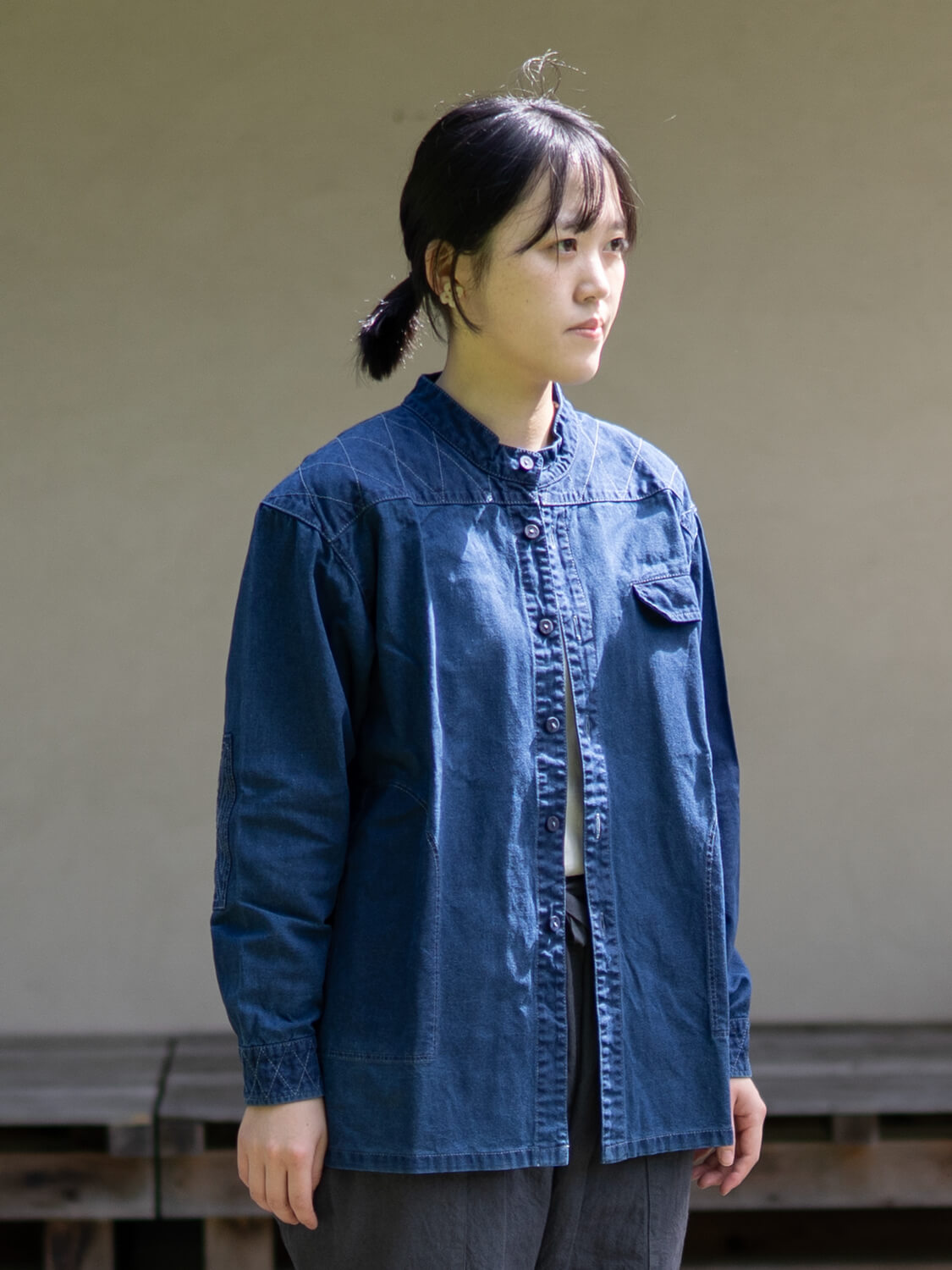 縁日 indigo YAMA SHIRT(インディゴ山シャツ)