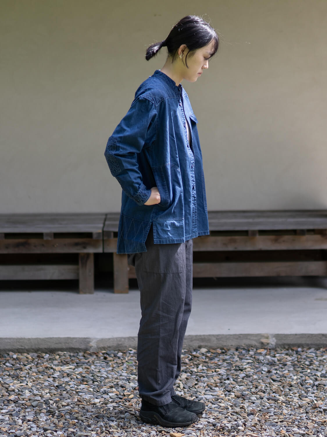 縁日 indigo YAMA SHIRT(インディゴ山シャツ)