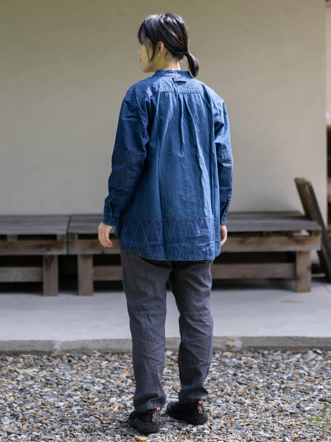 縁日 indigo YAMA SHIRT(インディゴ山シャツ)