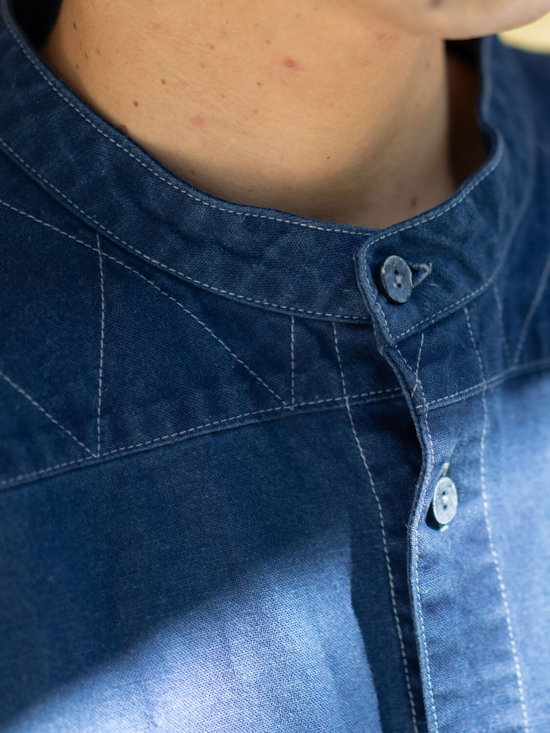 縁日 indigo YAMA SHIRT(インディゴ山シャツ)