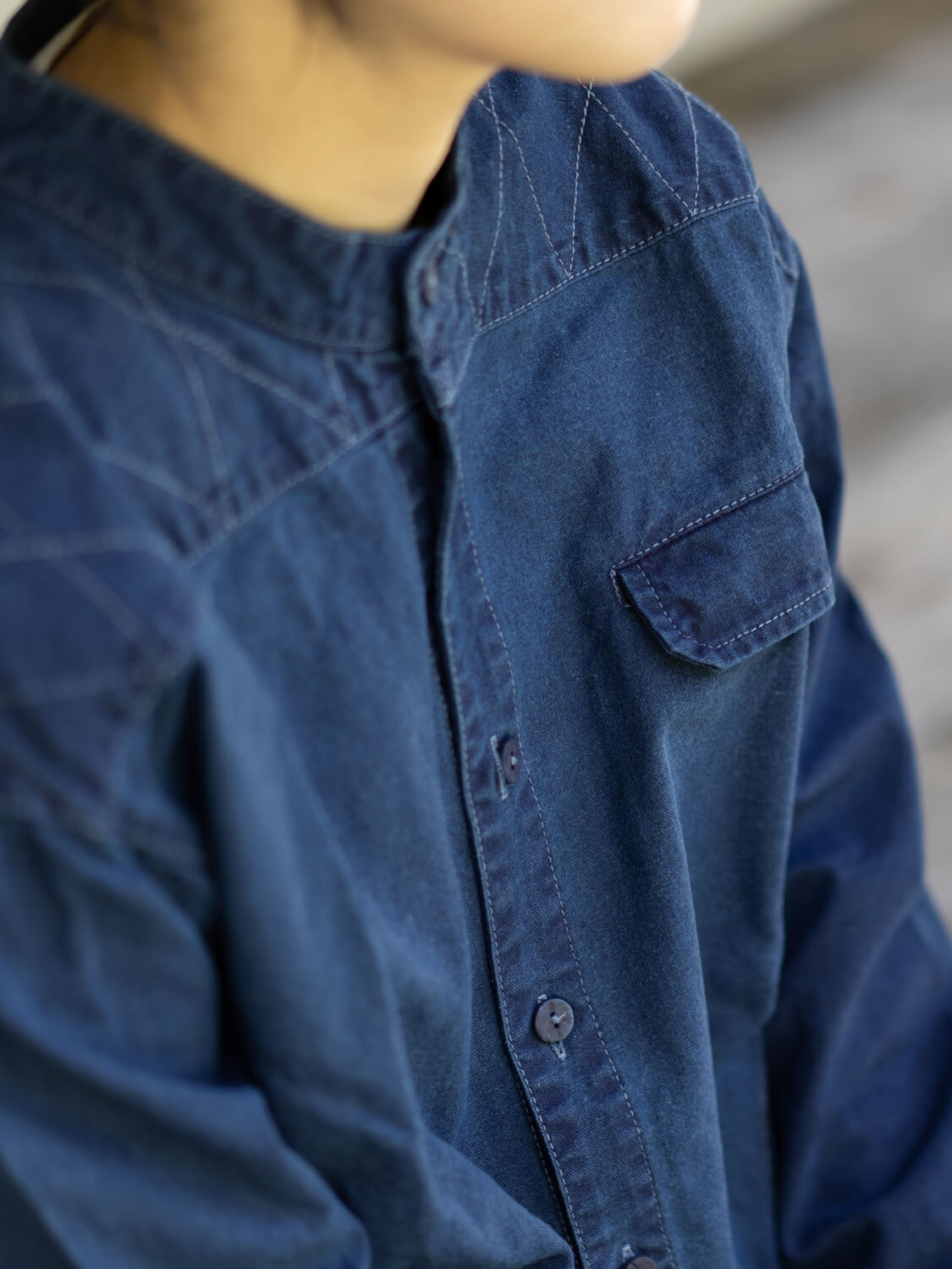 縁日 indigo YAMA SHIRT(インディゴ山シャツ)