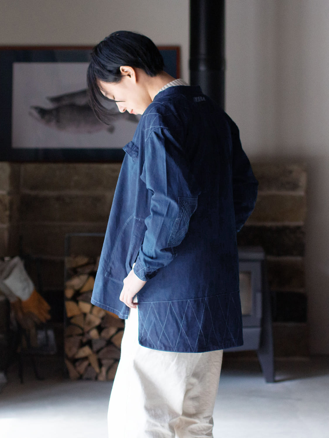 縁日 indigo YAMA SHIRT（インディゴ山シャツ）