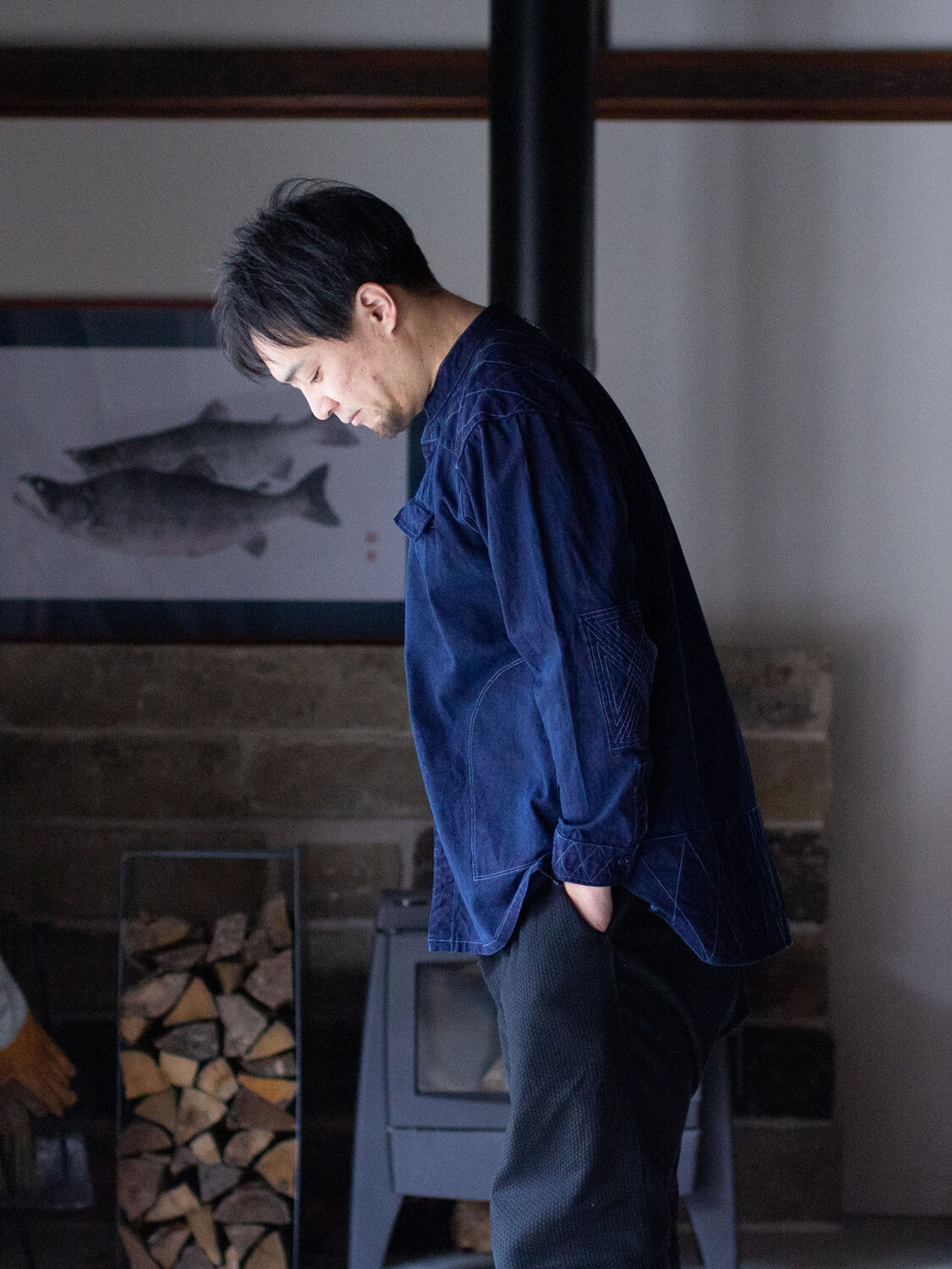インディゴ山シャツ(indigo YAMASHIRT)