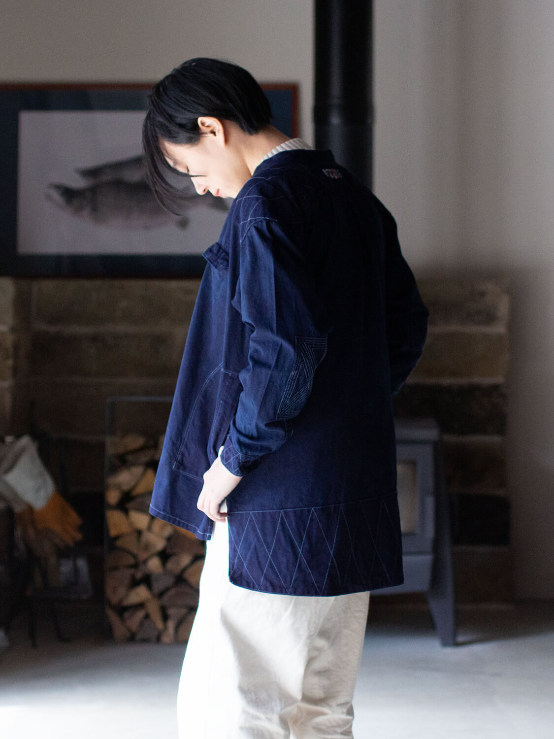 縁日 indigo YAMA SHIRT（インディゴ山シャツ）