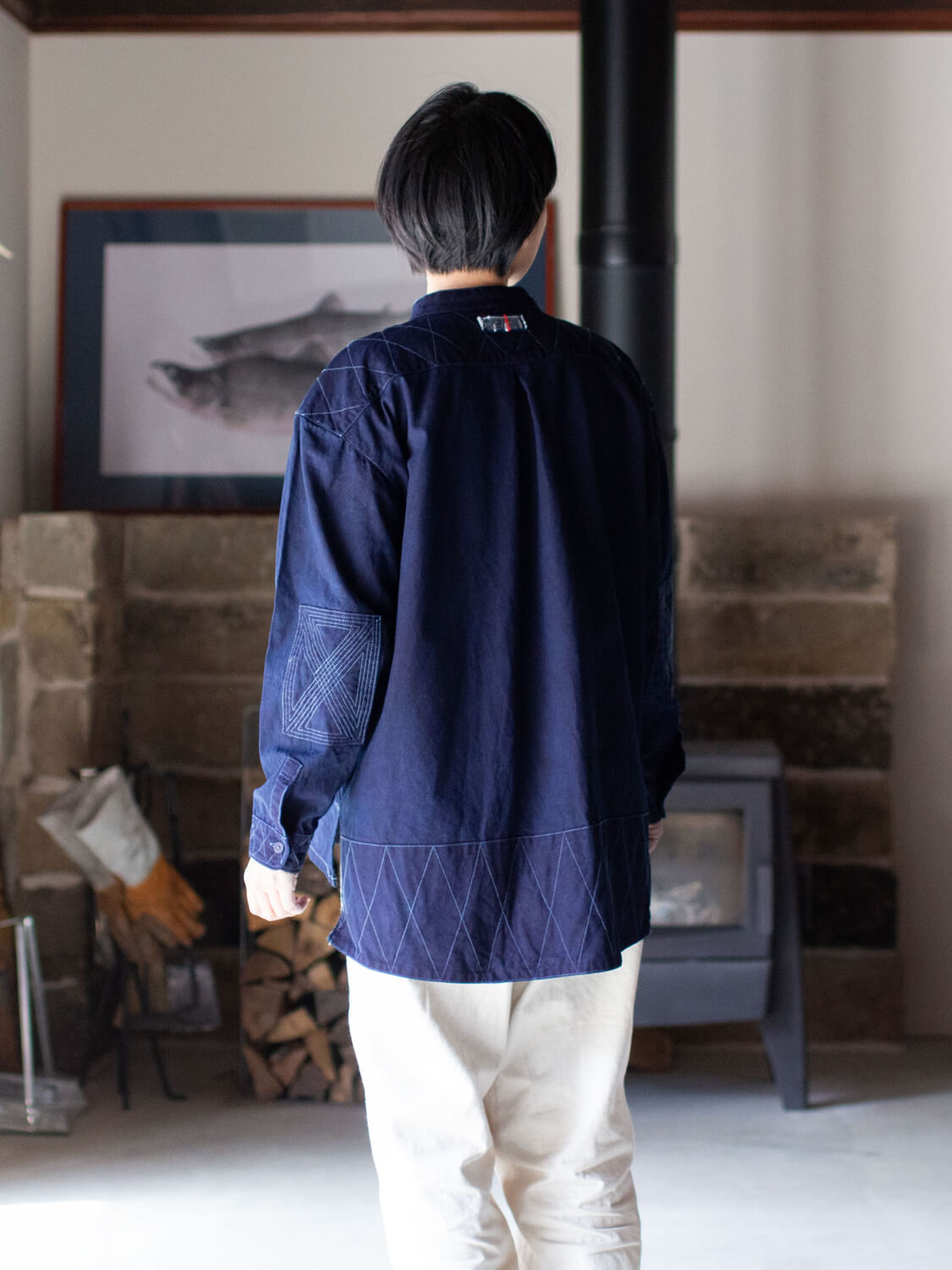 縁日 indigo YAMA SHIRT（インディゴ山シャツ）