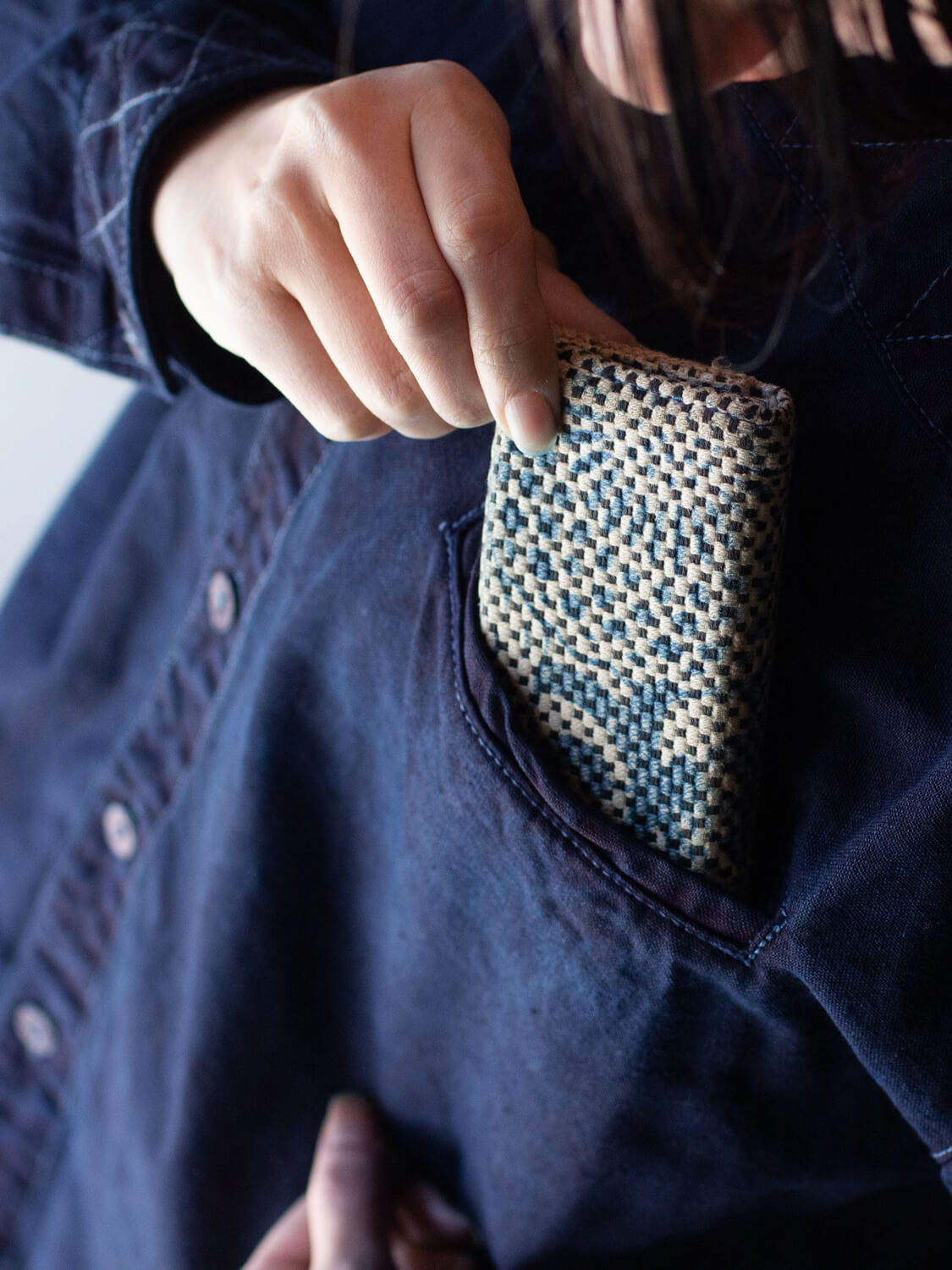 縁日 indigo YAMA SHIRT（インディゴ山シャツ）