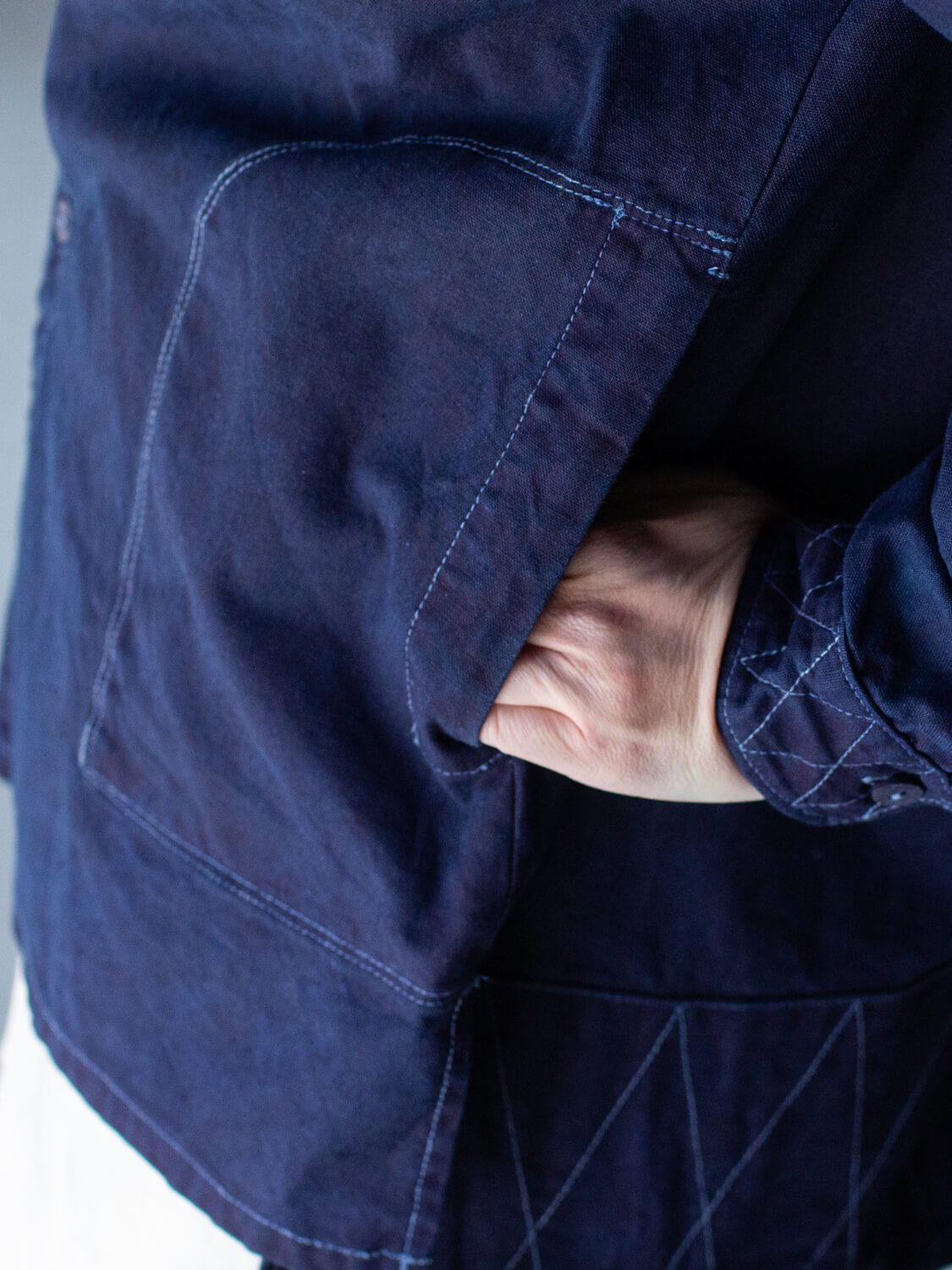 縁日 indigo YAMA SHIRT（インディゴ山シャツ）