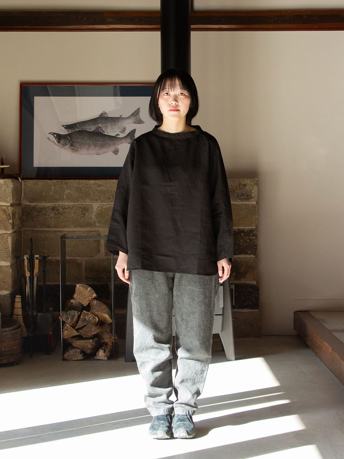 縁日 MITTAN(ミッタン) SH-159 大麻長袖プルオーバー 高密度