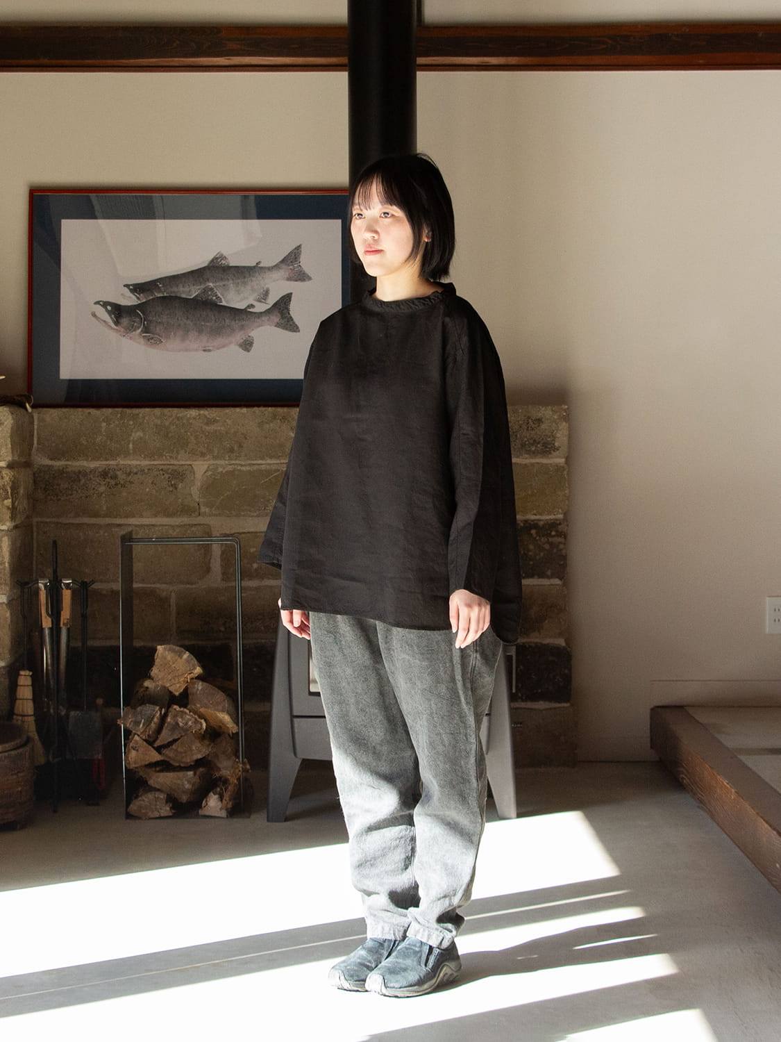 縁日 MITTAN(ミッタン) SH-159 大麻長袖プルオーバー 高密度