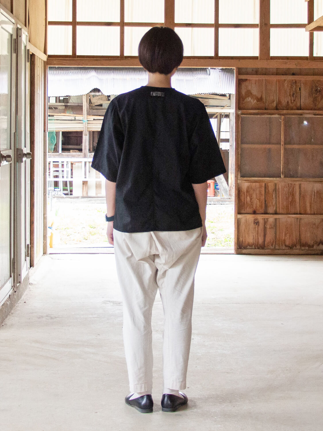 ななこページ 斜子織シャツ(nanakooriSHIRT)