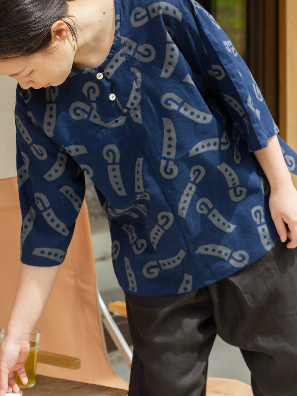 手ぬぐいシャツ 小田中耕一 縁日 鬼剣舞