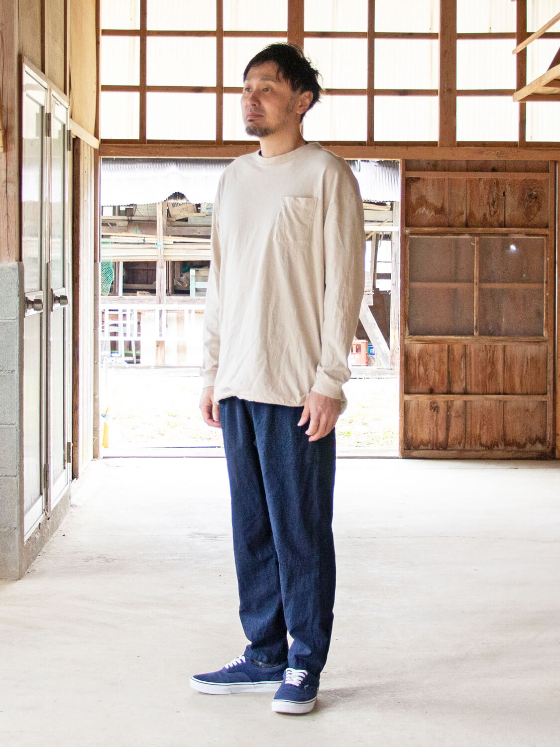 縁日　SAPPAKAMA 紺　L　京屋染物店　en-nichi 　さっぱかま 刺子さっぱかま(猿袴） | 暮らしのあれこれセレクトショップ 縁日