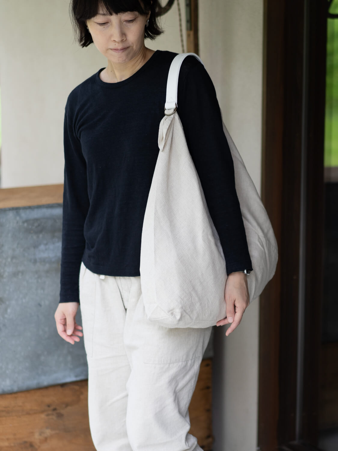 縁日 山の頂 鹿革 SHIKAGAWA-HANDLE ハンドル