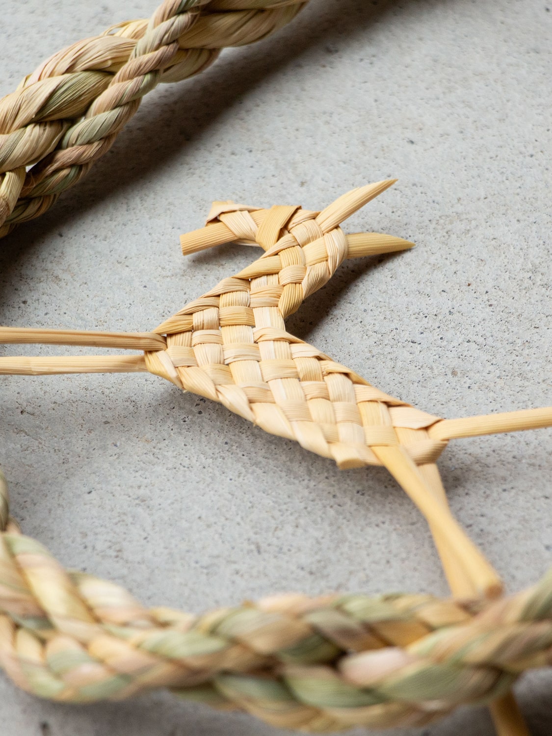 工房ストロー　福駒開運馬蹄　しめ飾り