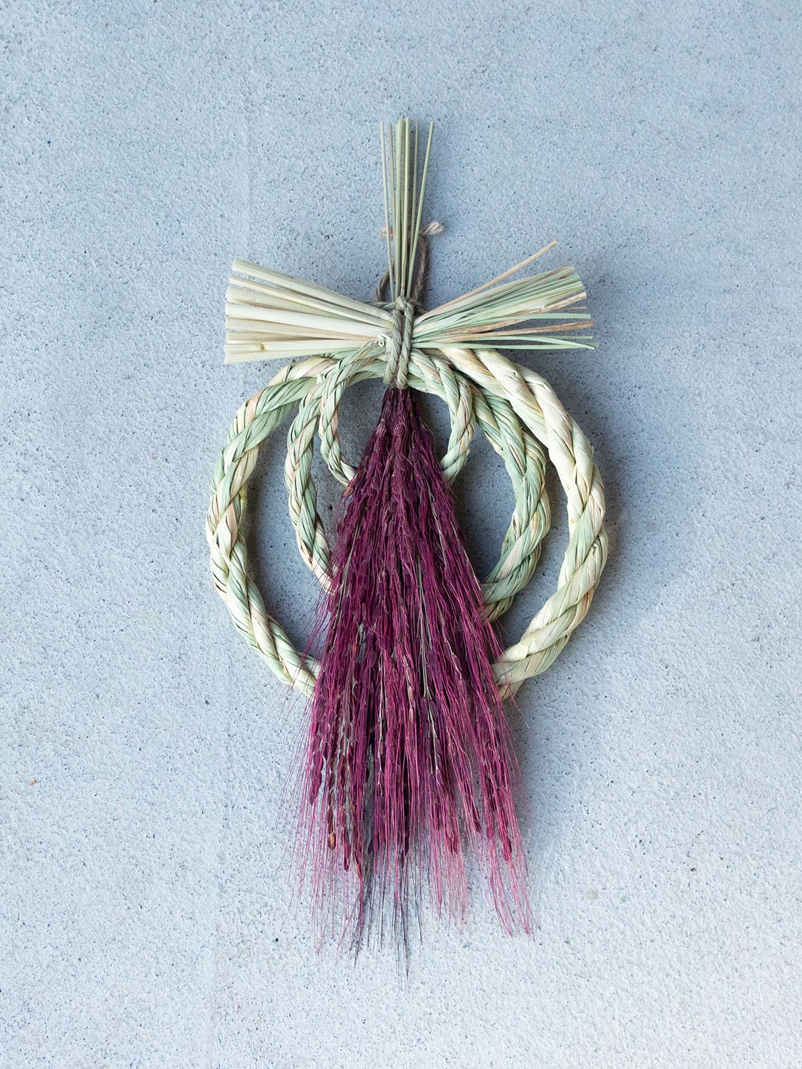 山から福がおりてくる しめ飾り 鯉目御縁（赤）（こいめごえん あか）