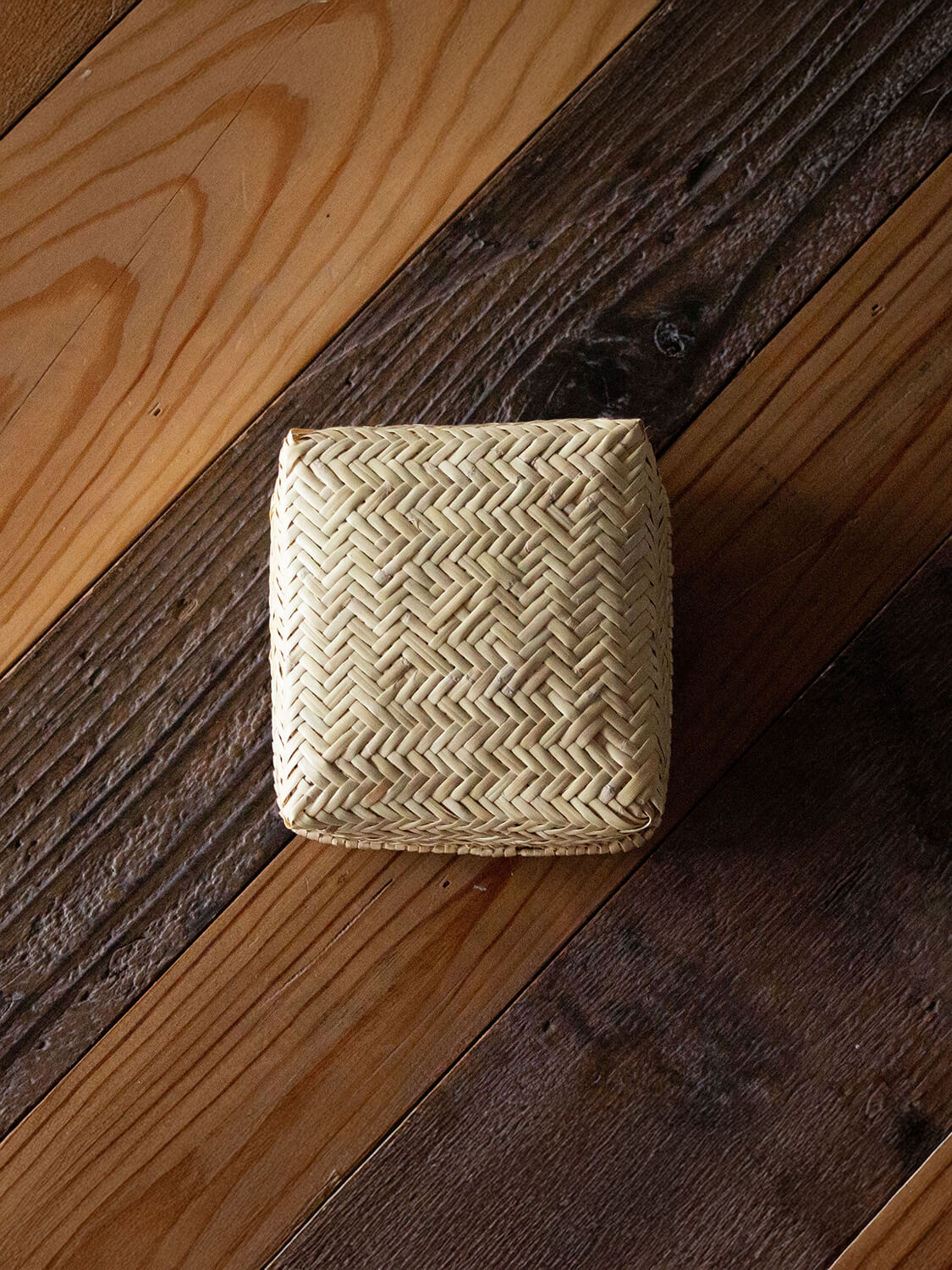 鳥越竹細工 すず竹 ミニ弁当箱 角