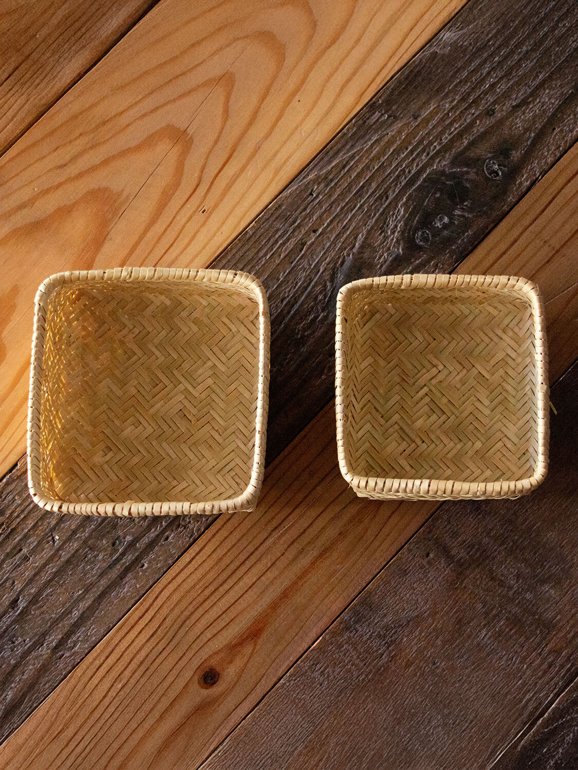 鳥越竹細工 すず竹 ミニ弁当箱 角