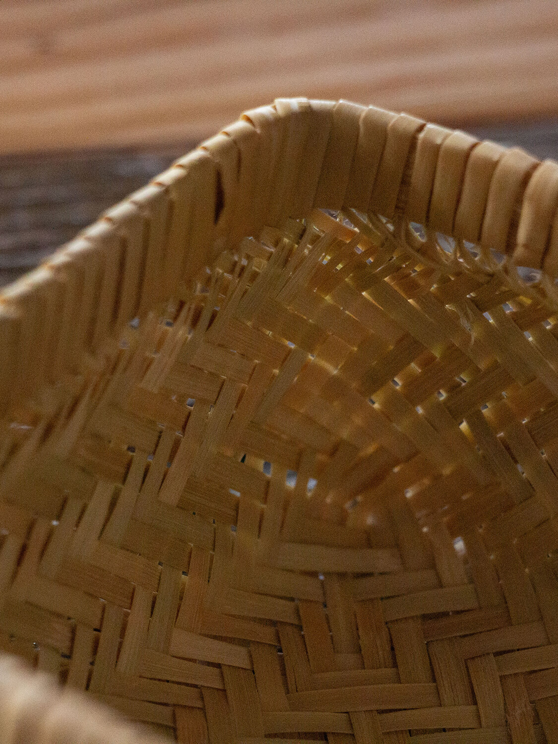 鳥越竹細工 すず竹 ミニ弁当箱 角