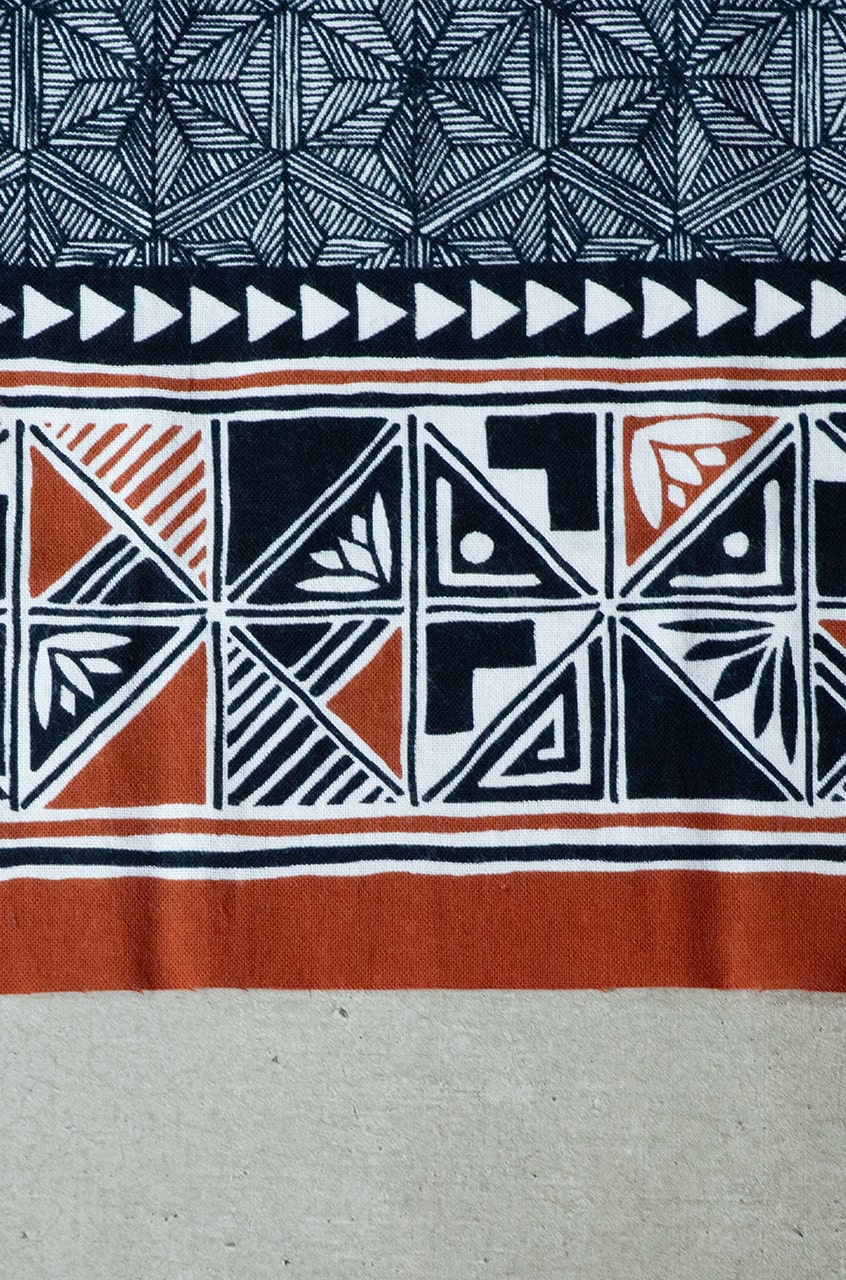 縁日 手ぬぐい 麻の葉フォークロア