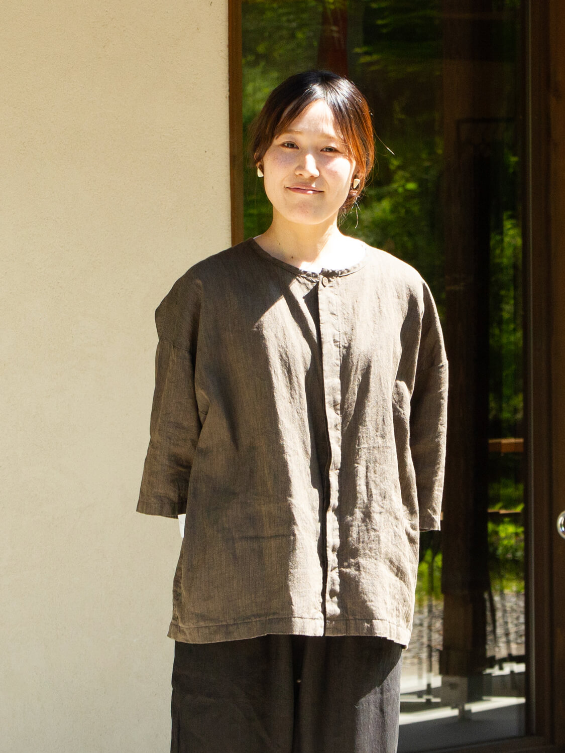 縁日 漆染め ダボシャツ DABO SHIRT 麻