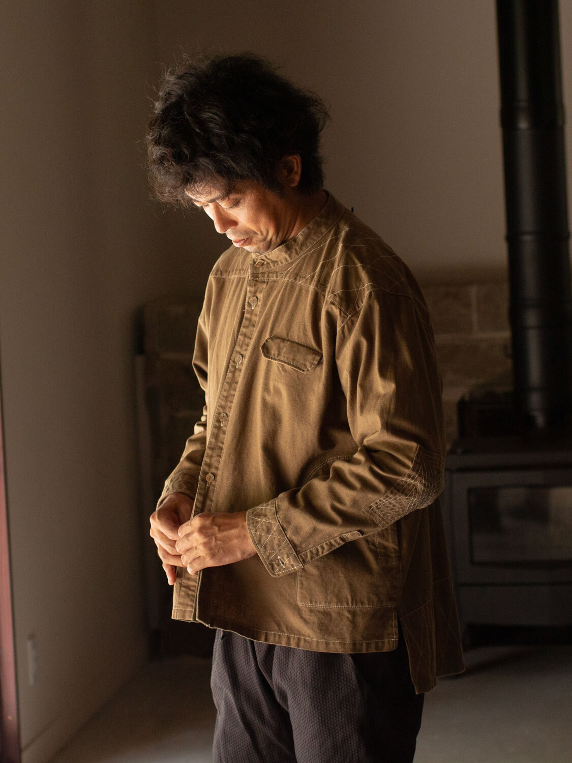 漆染の山シャツ(YAMASHIRT)