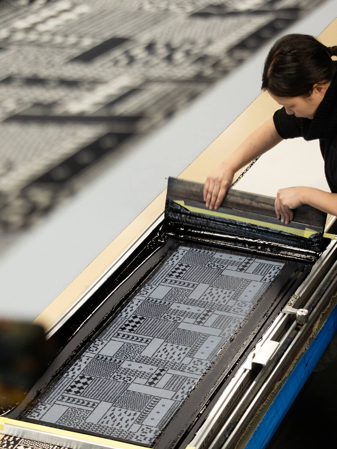 手ぬぐいシャツ よつめ染布舎 縁日 民布