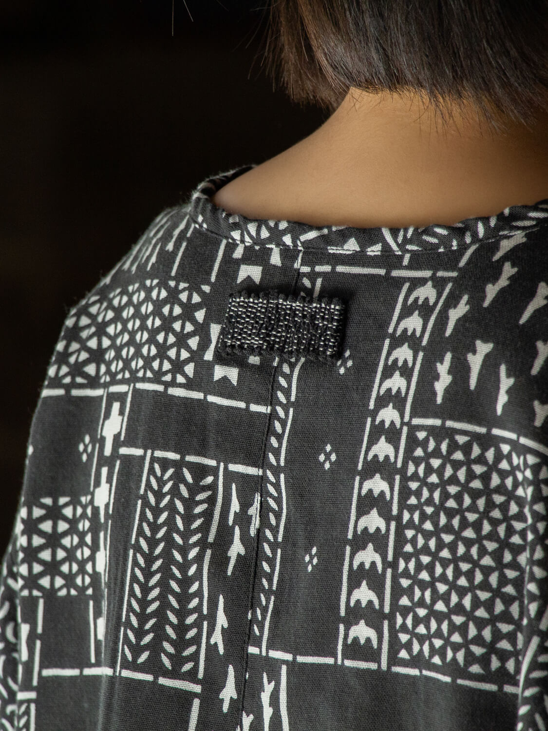 手ぬぐいシャツ よつめ染布舎 縁日 民布