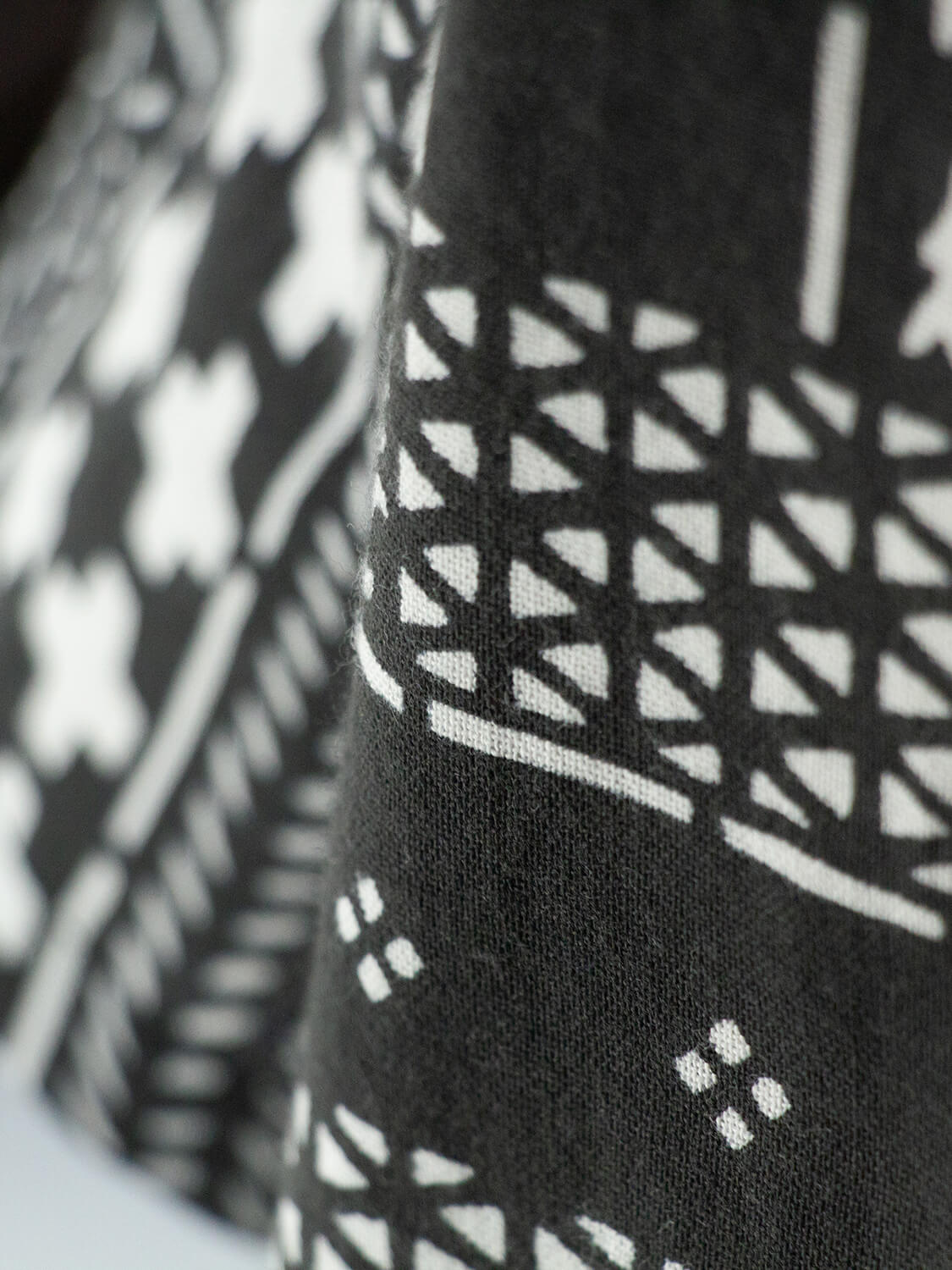 手ぬぐいシャツ よつめ染布舎 縁日 民布