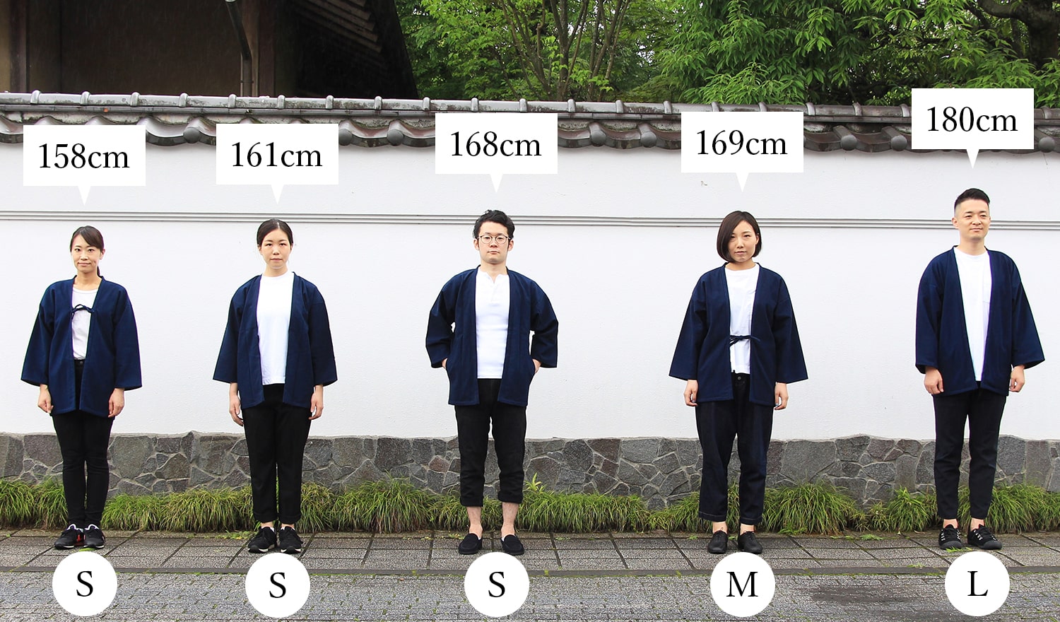 半纏 はんてん ジャケット 着用イメージ
