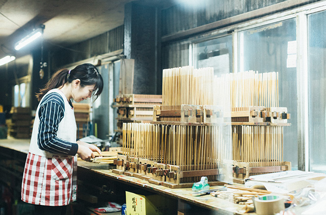 おかえりの箸　竹　加工