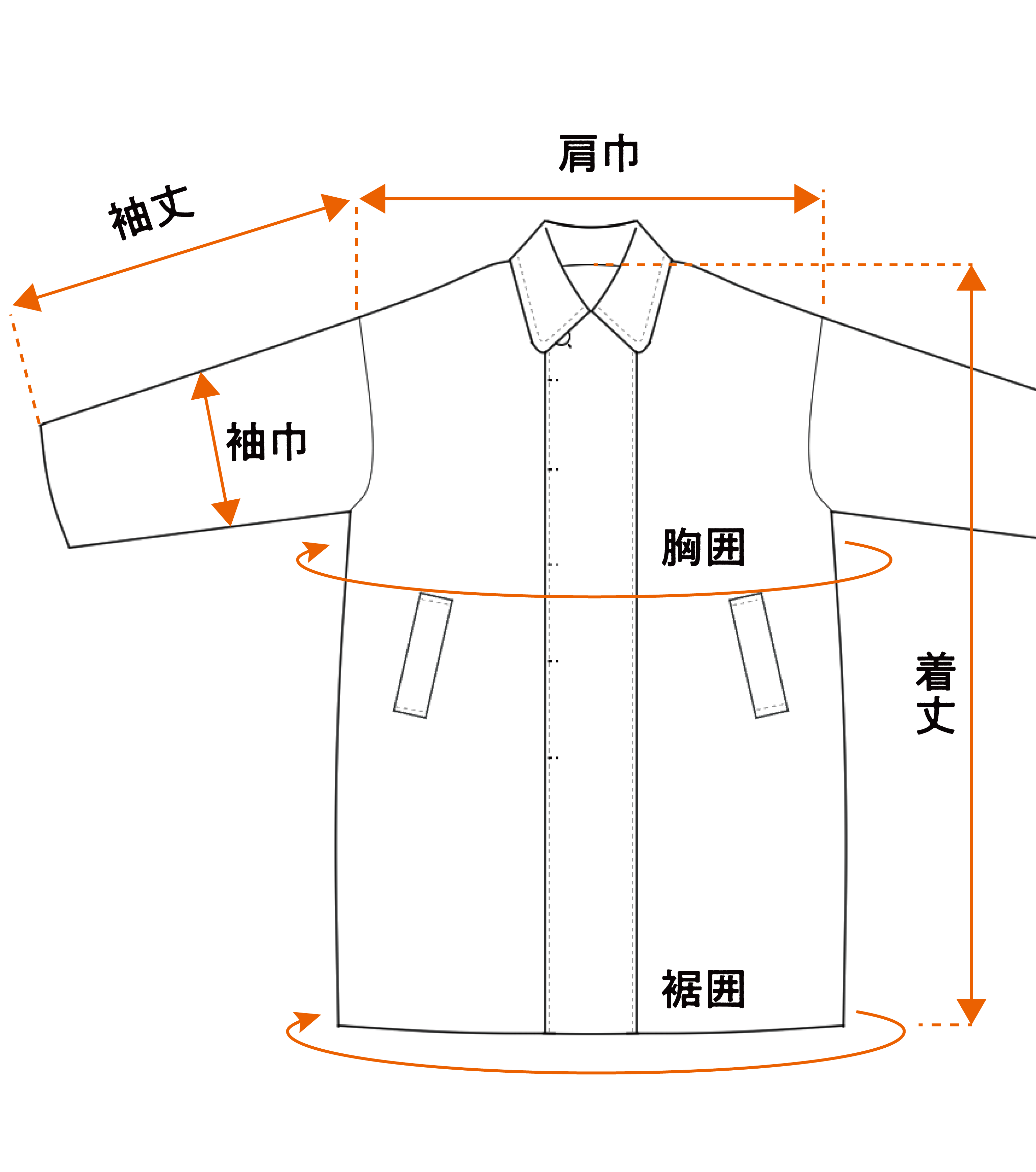縁日　被布コート　サイズ