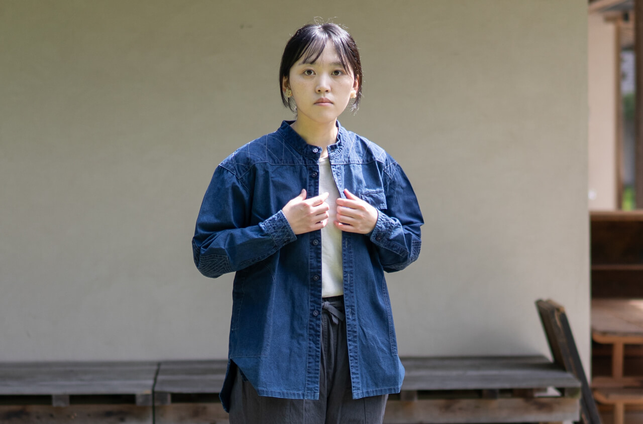 縁日 indigo YAMA SHIRT（インディゴ山シャツ）