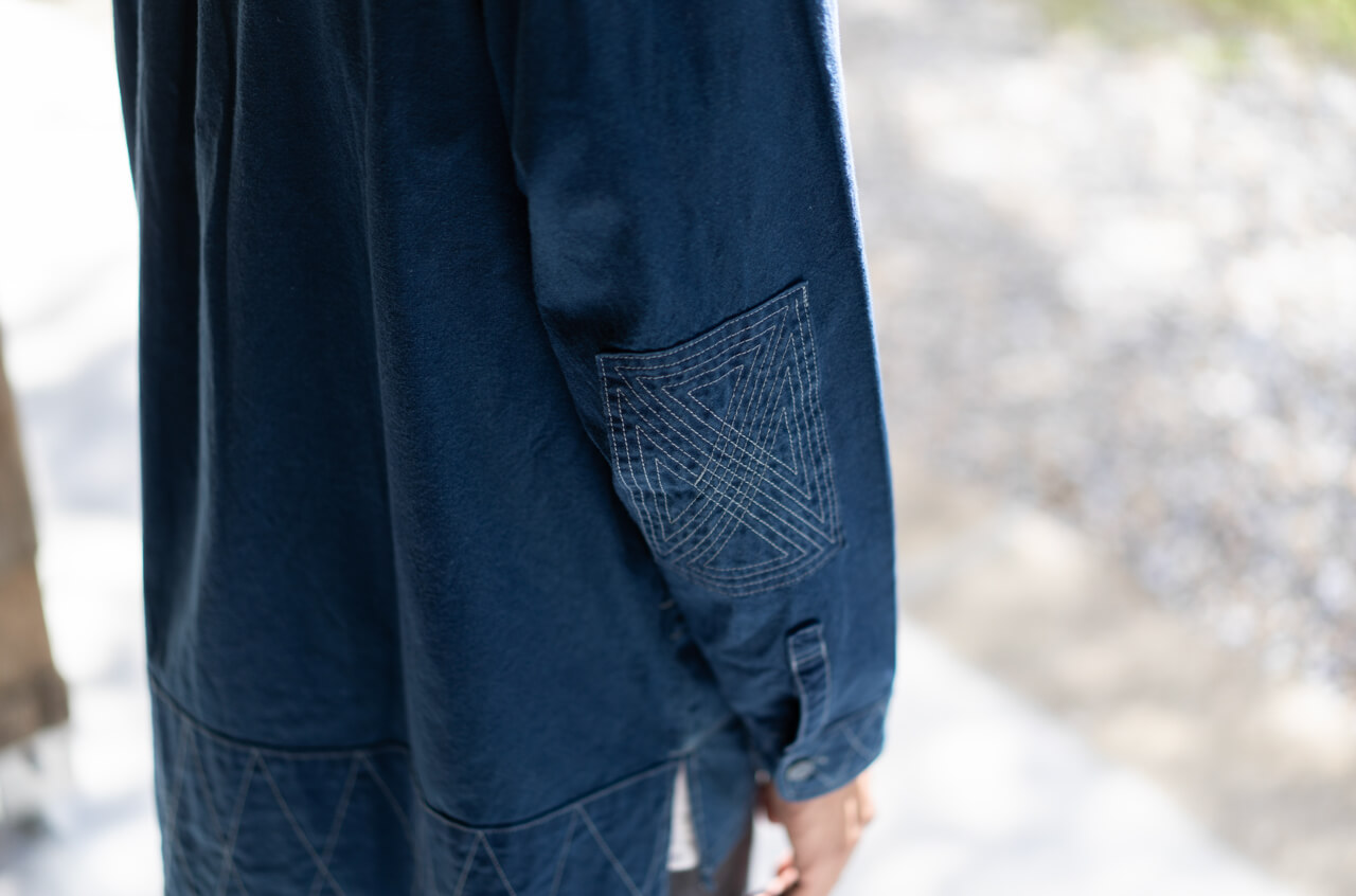縁日 indigo YAMA SHIRT（インディゴ山シャツ）