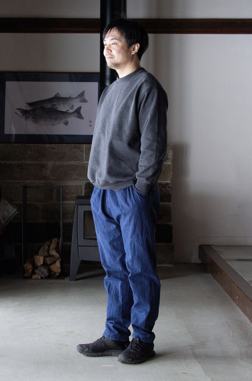 縁日　インディゴさっぱかま02 着用イメージ