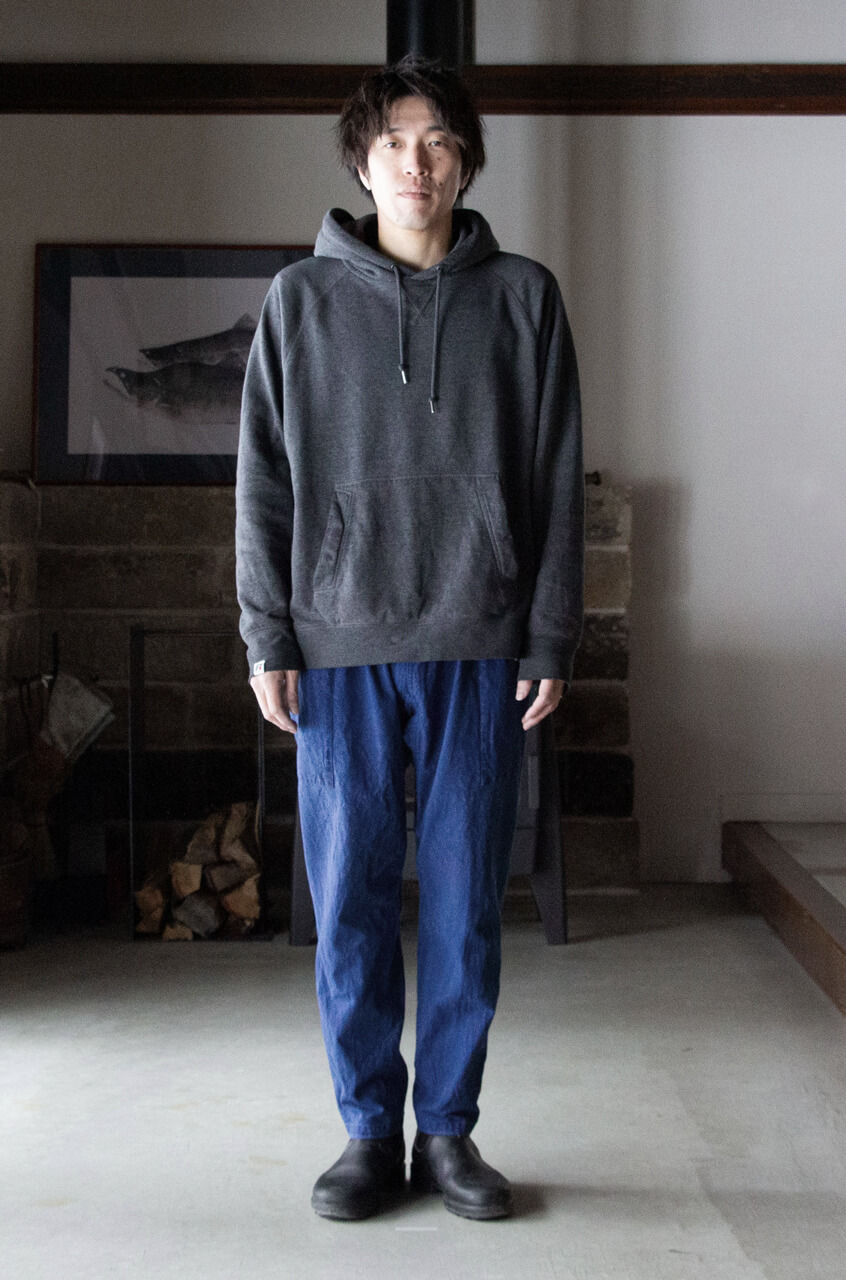 縁日　インディゴさっぱかま02 着用イメージ