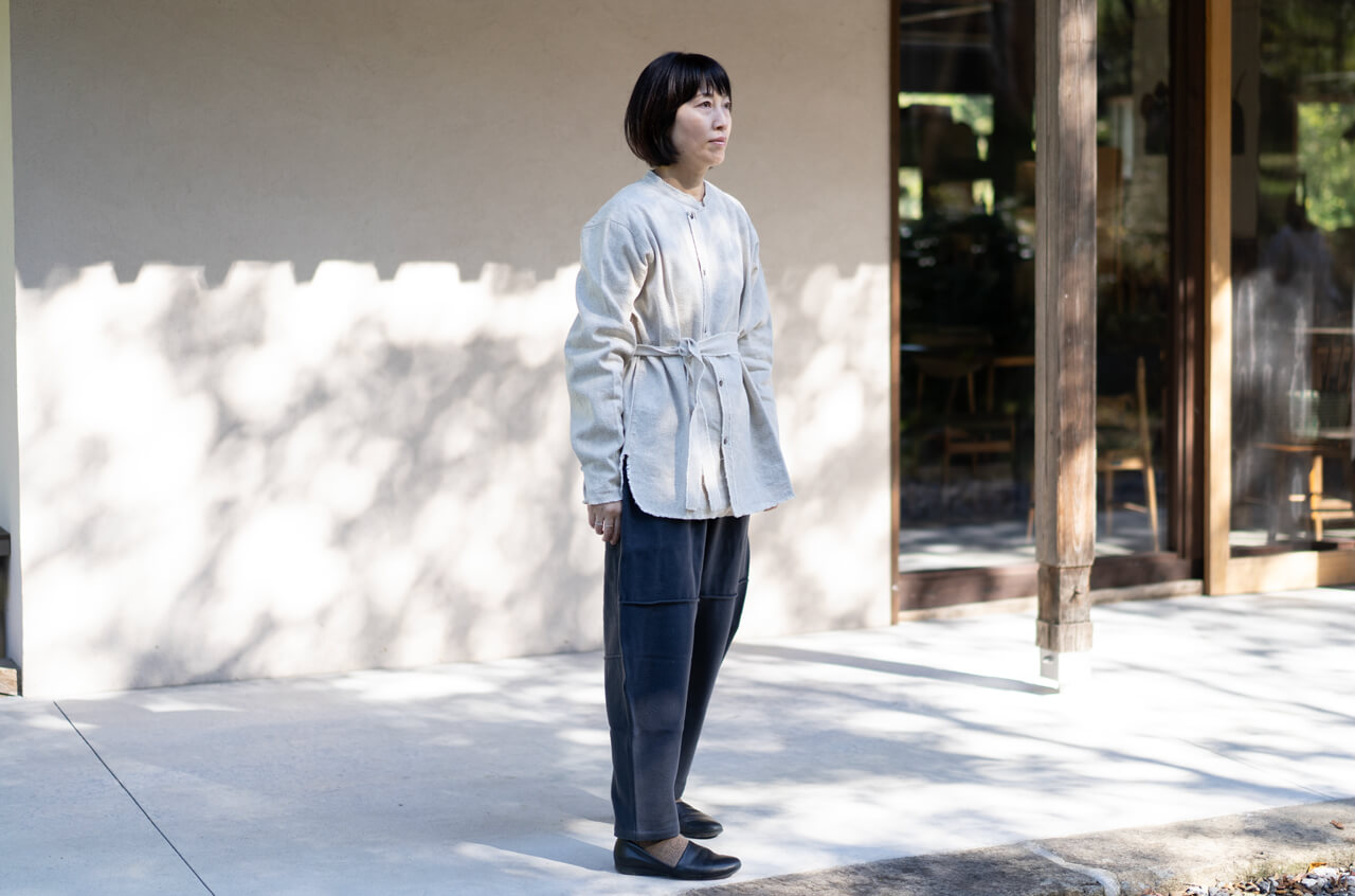 SH-166　MITTAN/亜麻苧麻絹シャツ